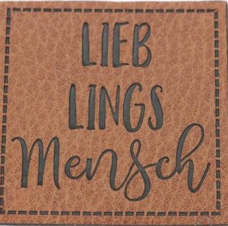 Kunstleder Patch Lieblings Mensch