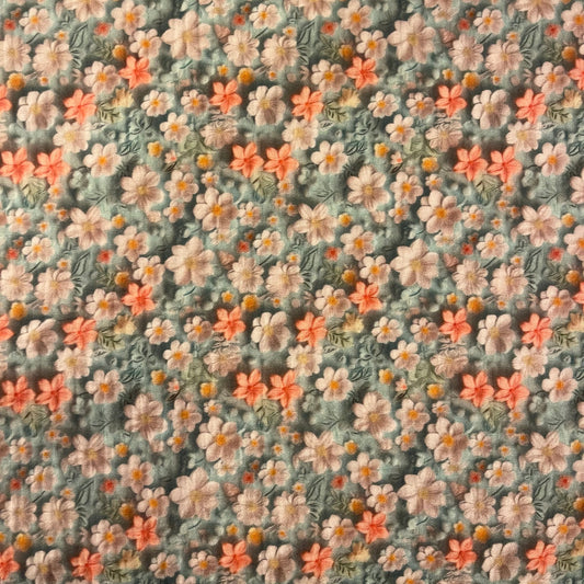 Bio Musselin Blumenmeer