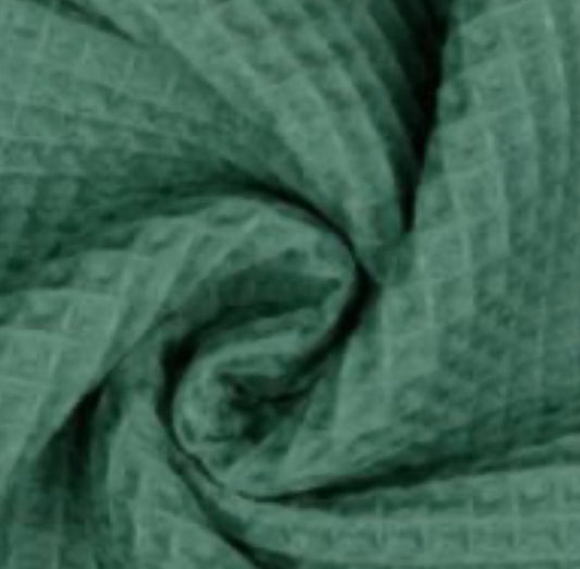 Waffelpiqué smaragd