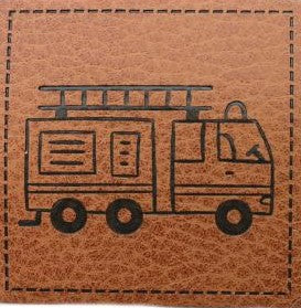 Kunstleder Patch Feuerwehr
