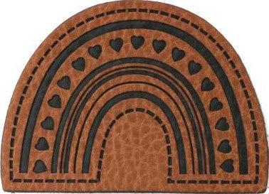 Kunstleder Patch Regenbogen