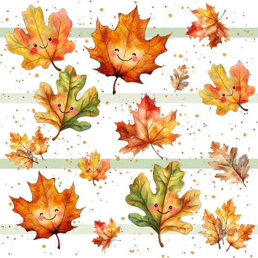 Bio French Terry Herbstblätter