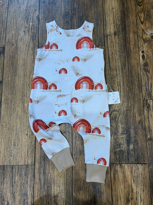 Strampler Regenbogenschleife Gr. 86