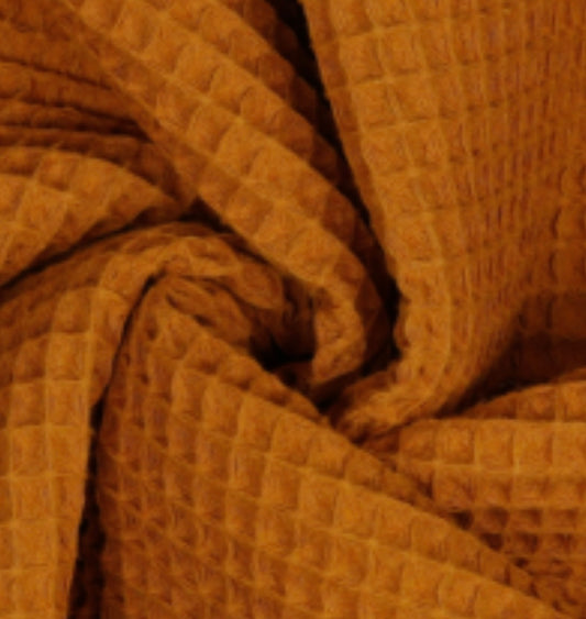 Waffelpiqué ocker