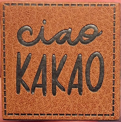 Kunstleder Patch Ciao Kakao