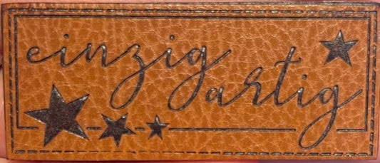 Kunstleder Patch Einzigartig