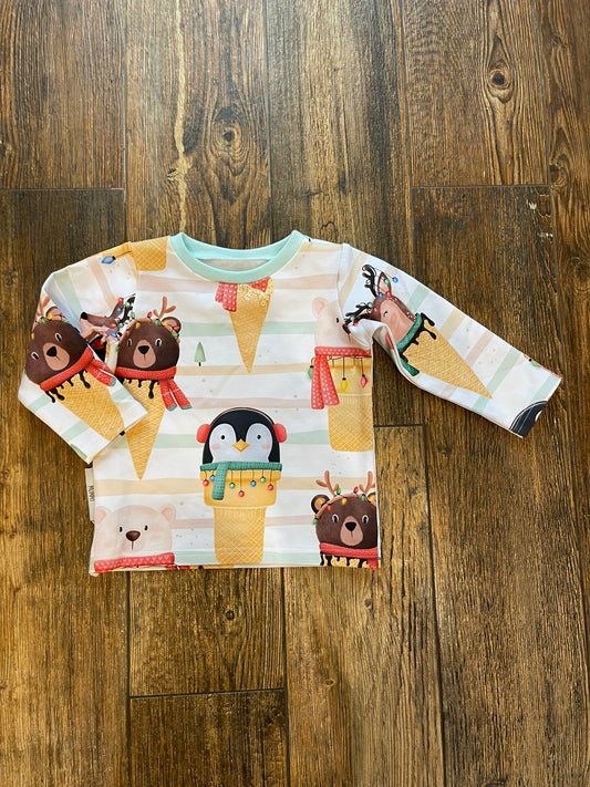 Basic Shirt Eistiere Gr. 80