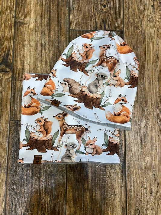 Beanie Loop Set warm Waldtiere KU 54