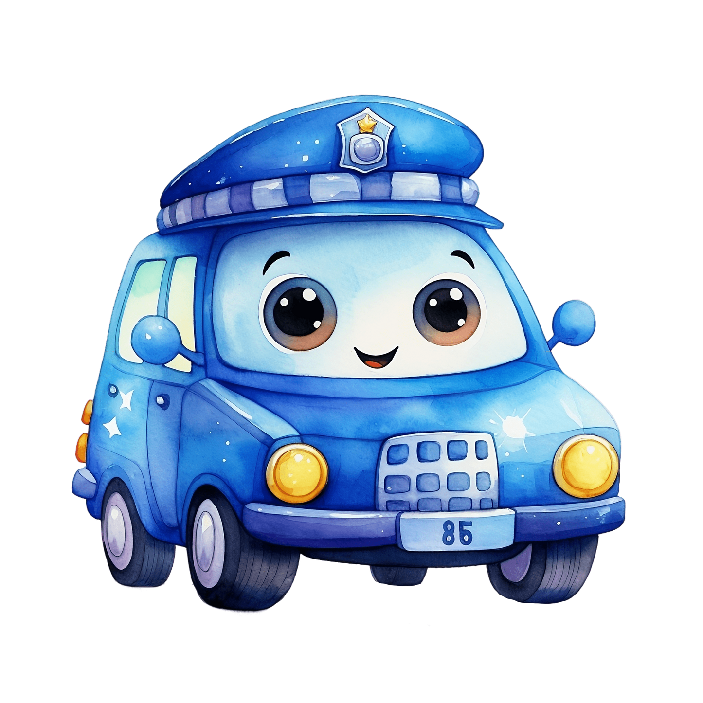 Bügelbild Polizeiauto