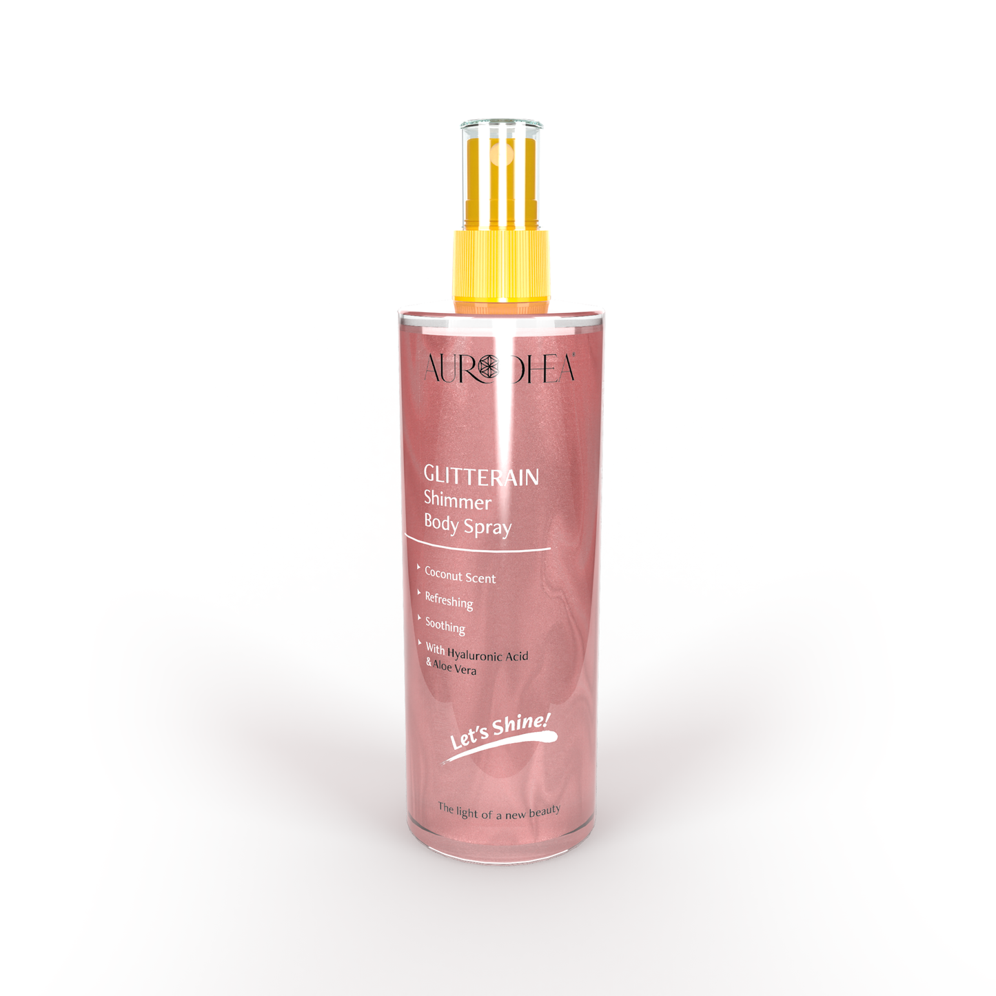 GLITTERAIN – PINK SHIMMER BODY SPRAY (MIT KOKOS-DUFT) - 150 ML