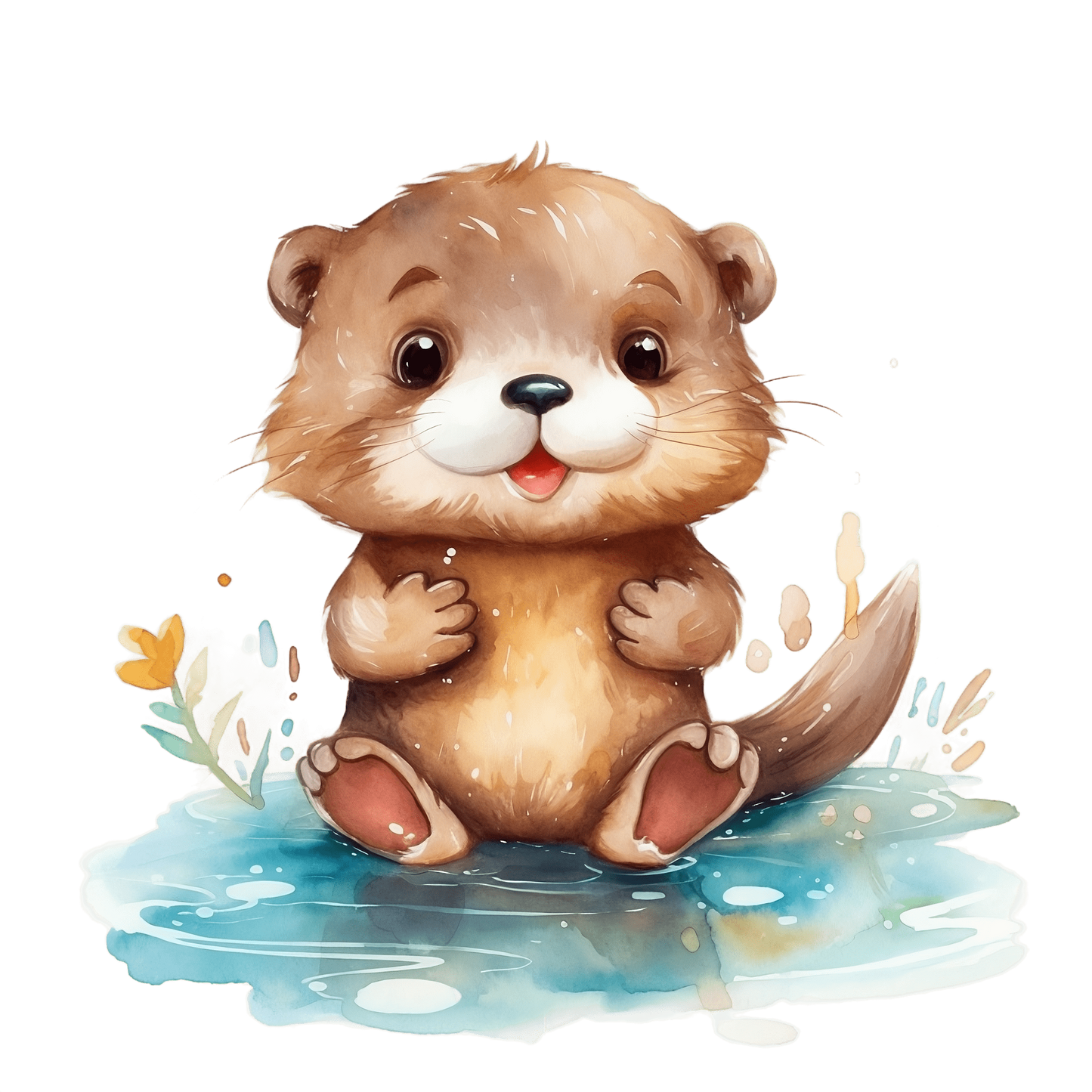 Bügelbild Otter