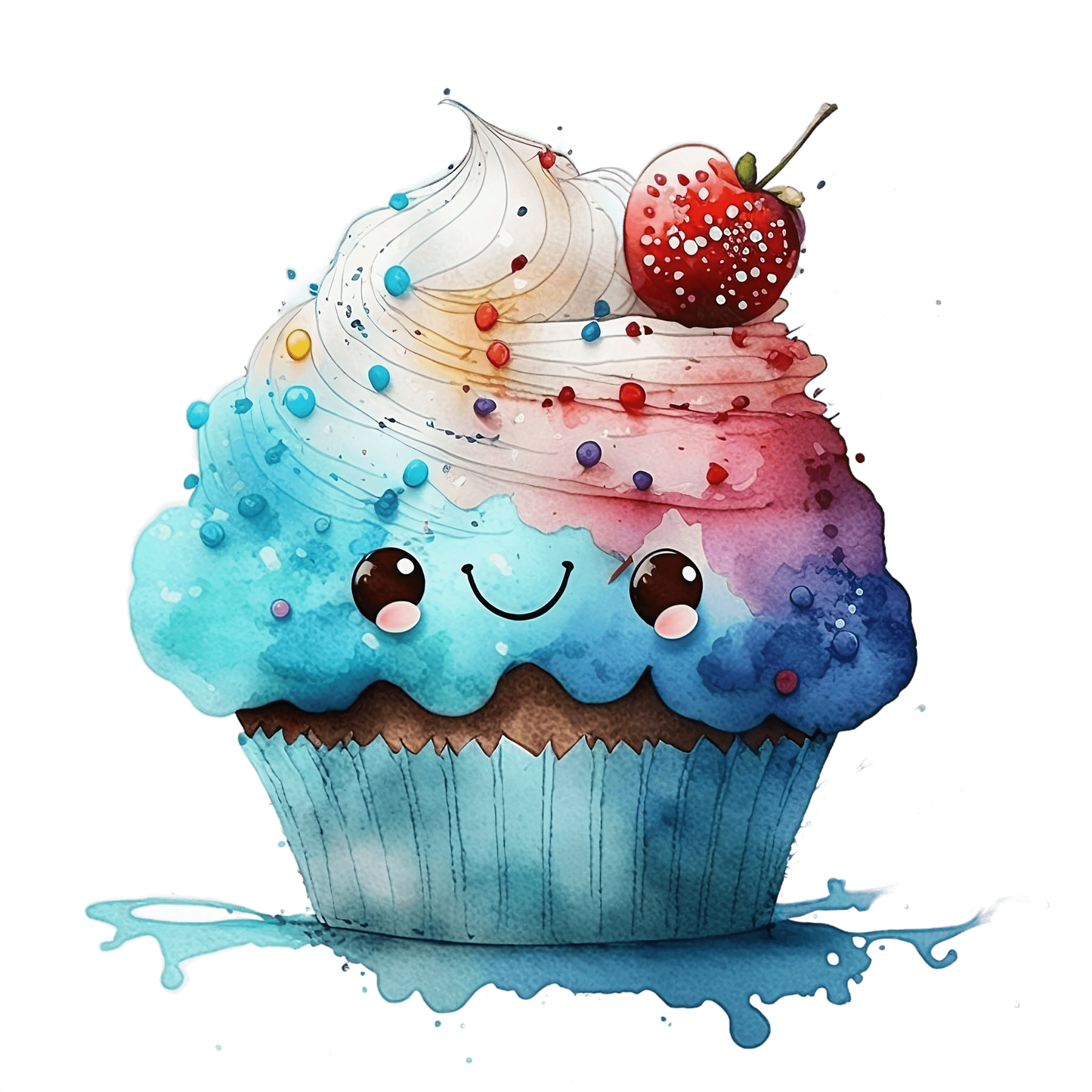 Bügelbild Cupcake
