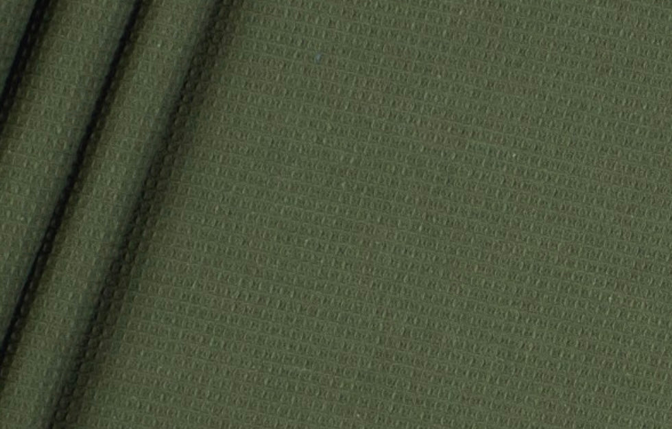 Waffelpique klein khaki