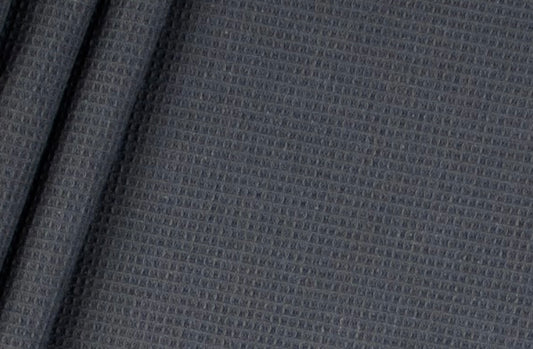 Waffelpique klein dunkelgrau