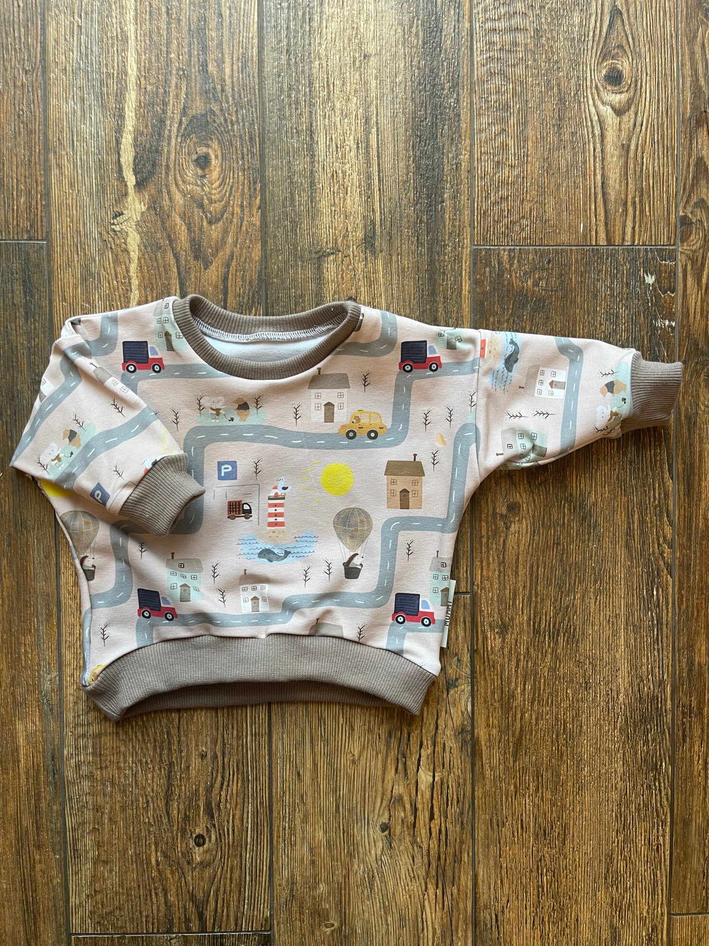 Sweater City beige Größe 68