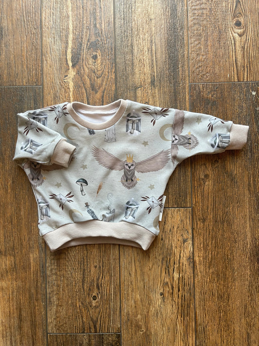 Sweater magische Eule Größe 68