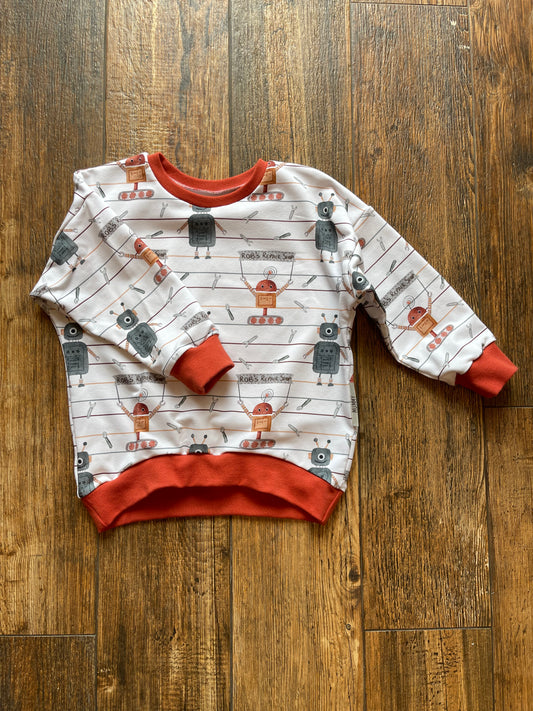 Sweater Robo weiß Größe 104