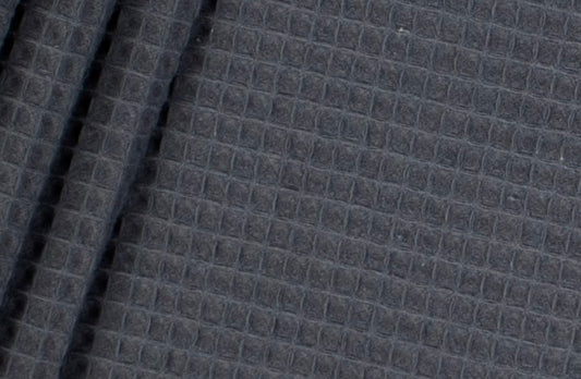 Waffelpiqué dunkelgrau