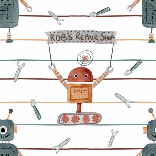 French Terry Robo weiß