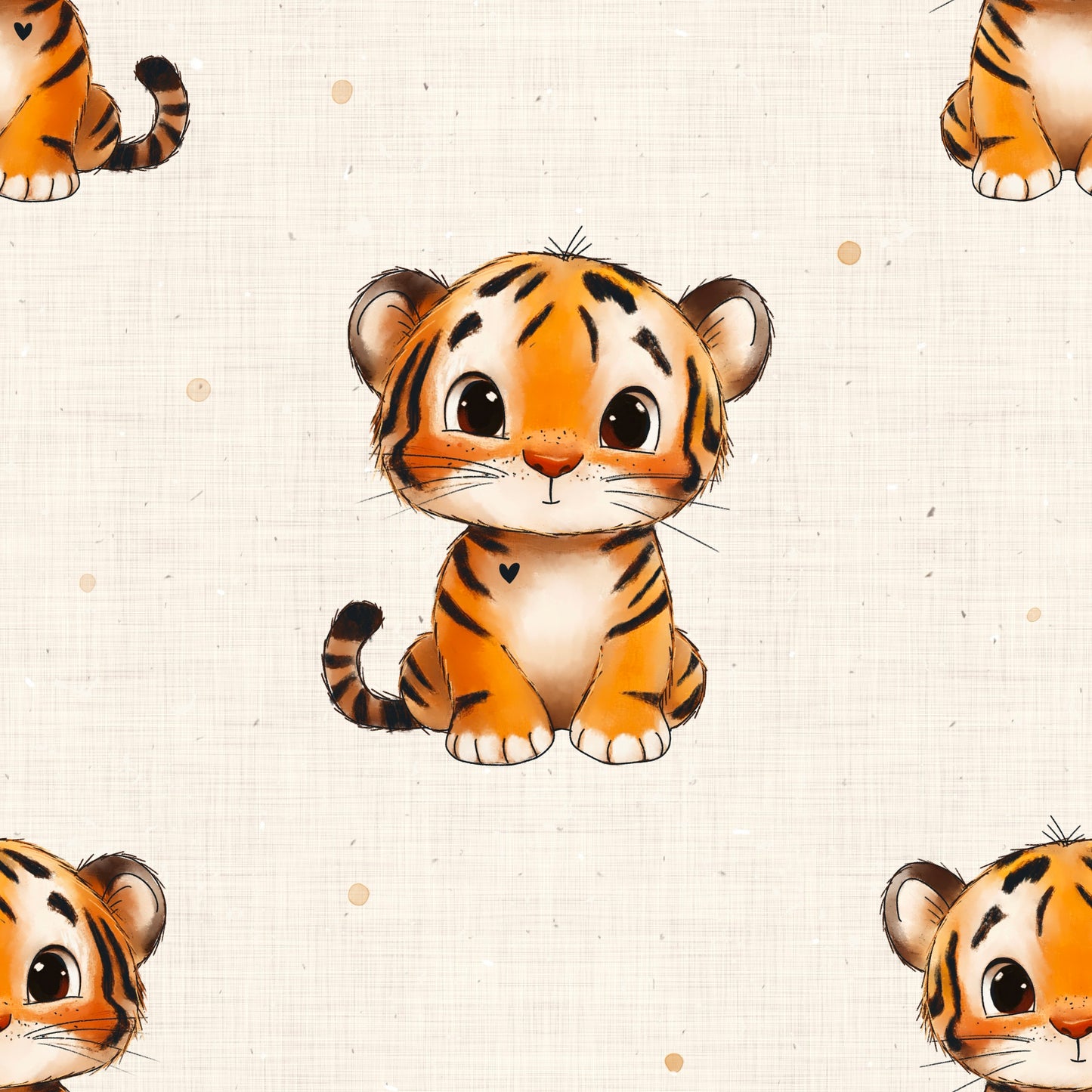 Bio French Terry Baby Tiger