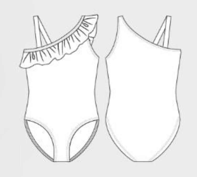 Free Shoulder Schwimmsuit