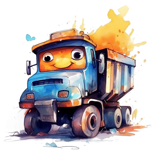 Bügelbild Kipplaster